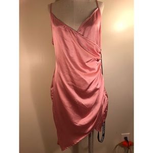 Pretty Little Thing Ruched-Side Slip Dress